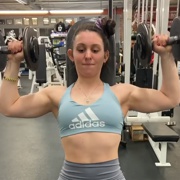 18 years old Fitness girl Paige Workout muscles