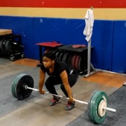 18 years old Weightlifter Jessica Clean and jerk 187 lbs