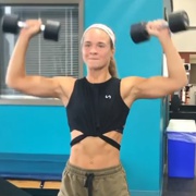18 years old Fitness girl Sarah Workout muscles