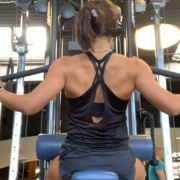 17 years old Fitness girl Isabella Back workout