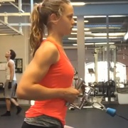 15 years old Fitness girl Emma Workout muscles
