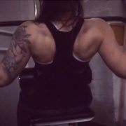17 years old Fitness girl Aiva Back workout