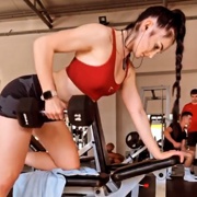 19 years old Fitness girl Simona Workout muscles
