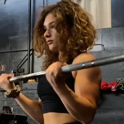 19 years old Fitness girl Serena Biceps curls