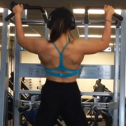 16 years old Fitness girl Nicole Pull ups