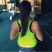 16 years old Fitness girl Marketa Back workout