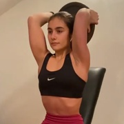16 years old Fitness girl Sara Workout muscles