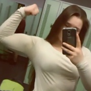 16 years old Bodybuilder Denise Flexing muscles