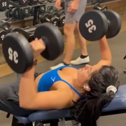 17 years old Fitness girl Isabella Workout muscles
