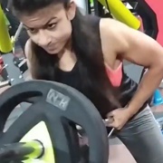18 years old Fitness girl Ankita Workout muscles
