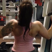 18 years old Fitness girl Aiva Back workout