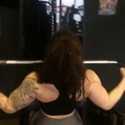 18 years old Fitness girl Aiva Back workout
