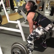 16 years old Fitness girl Tereza Deadlift 135 kg