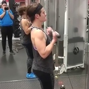 18 years old Fitness girl Bianca Biceps workout
