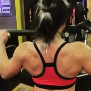 18 years old Bodybuilder Anaa Back workout