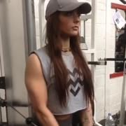 19 years old Fitness girl Aiva Workout muscles