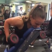 17 years old Fitness girl Tayla Workout muscles