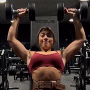 16 years old Fitness girl Lexi  Workout muscles