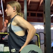13 years old Soccer girl Amanda Workout muscles