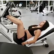 19 years old Fitness girl Michela Legs workout