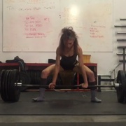 15 years old Fitness girl Serena Deadlifts