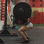 15 years old Fitness girl Serena Squats