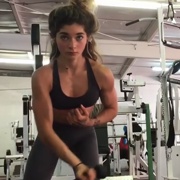 16 years old Fitness girl Serena Workout muscles