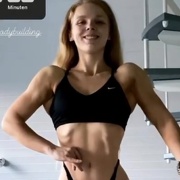 18 years old Fitness girl Lea Posing
