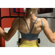 16 years old Fitness girl Katie Back workout