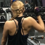 16 years old Fitness girl Alexa Workout muscles