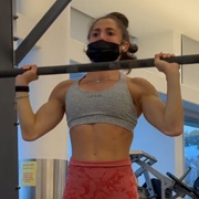 19 years old Fitness girl Kat Workout muscles