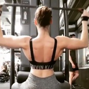 18 years old Fitness girl Eavan Back workout