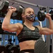 19 years old Fitness girl Taylor Workout muscles