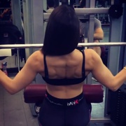 17 years old Fitness girl Emanuela Back workout