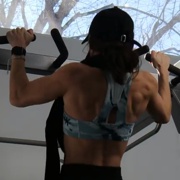 19 years old Fitness girl Kat Pull ups