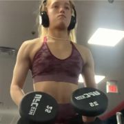 16 years old Fitness girl Shannon Workout muscles