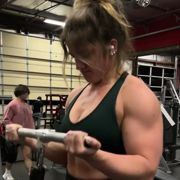 19 years old Fitness girl Makenna Back workout