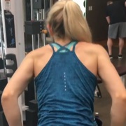 17 years old Fitness girl Kat Workout muscles
