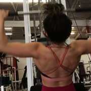 17 years old Fitness girl Serena Back workout