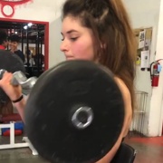 17 years old Fitness girl Serena Biceps curls