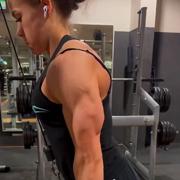 18 years old Fitness girl Charlyn Triceps workout