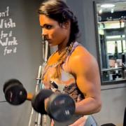 19 years old Fitness girl Suprity Biceps curls