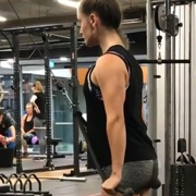 17 years old Fitness girl Ishbel Triceps workout