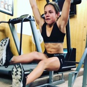 12 years old Athlete Ally Workout muscles