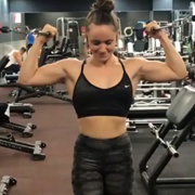 17 years old Fitness girl Ishbel Workout muscles