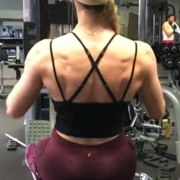 19 years old Fitness girl Eavan Back workout