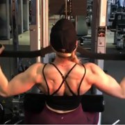 19 years old Fitness girl Eavan Back workout