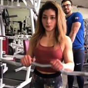 18 years old Fitness girl Serena Workout muscles
