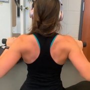17 years old Fitness girl Mia Back workout
