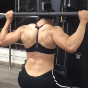17 years old Fitness girl Laura Back workout